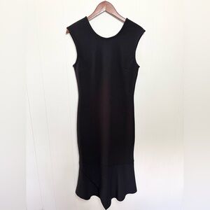 Ginger & Smart black midi dress size 10 cocktail minimalist classic